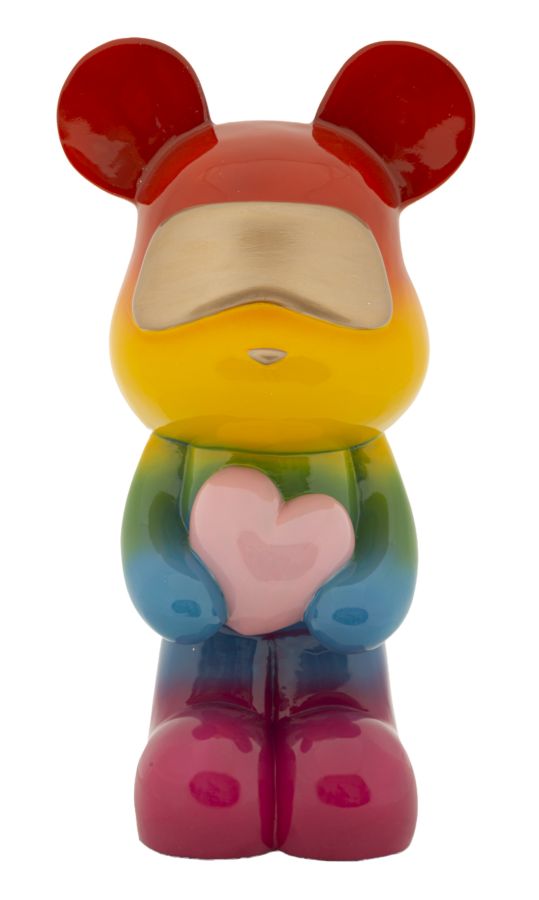 Decorațiune Mauro Ferretti Curcubeu Bear, 22x42 cm