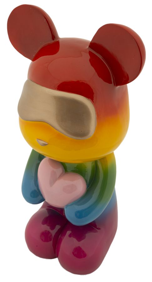 Decorațiune Mauro Ferretti Curcubeu Bear, 22x42 cm
