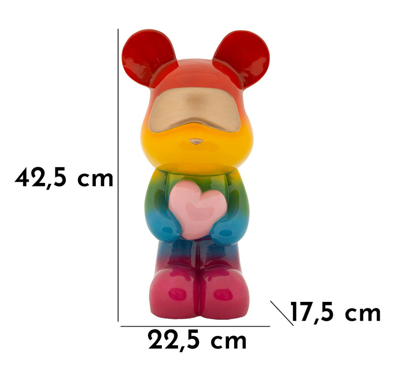 Decorațiune Mauro Ferretti Curcubeu Bear, 22x42 cm