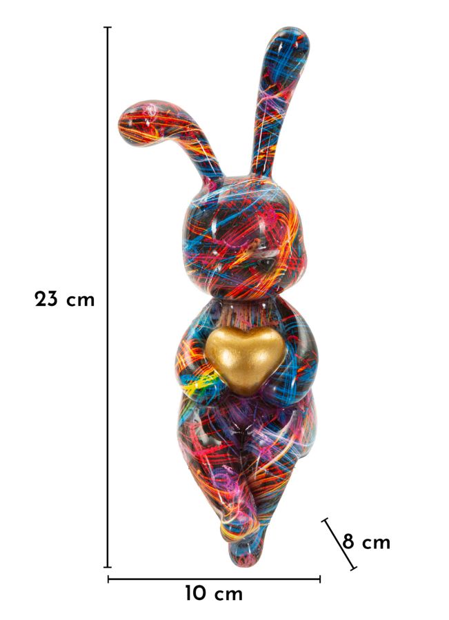 Decorațiune Mauro Ferretti Iepure Psyco, 8x23 cm