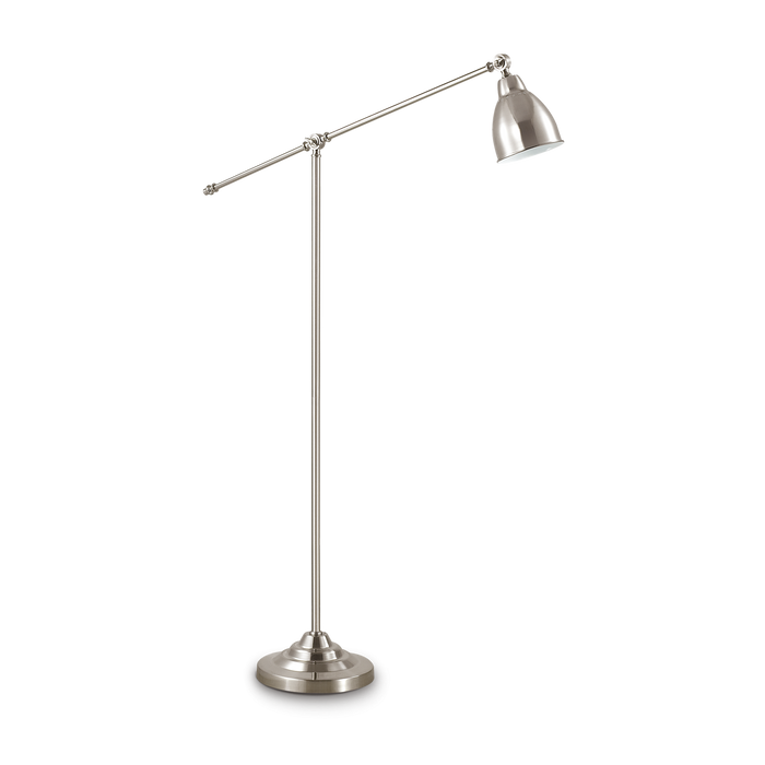 Lampadar NEWTON Ideal Lux, E27 max 1 x 42W, Nichel