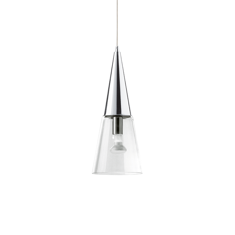 Lustra CONO Ideal Lux, E14 max 1 x 40W, D 150 x H min 640 / max 2390 mm, Crom