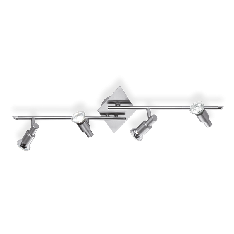 Plafoniera/Aplica SLEM Ideal Lux, GU10 max 4 x 50W, Nichel