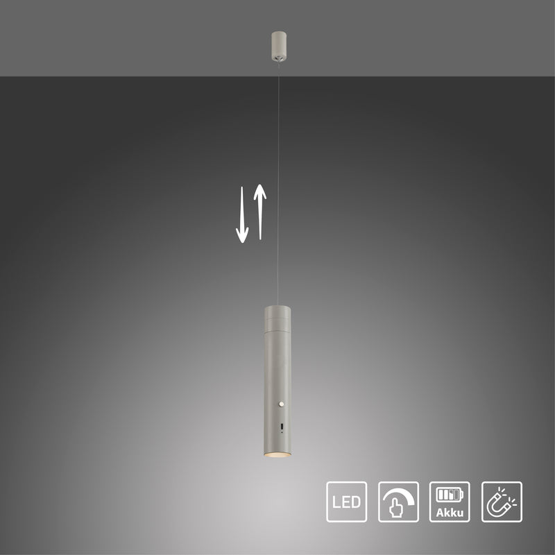 Lustra Paul Neuhaus ATTACH LED Gri