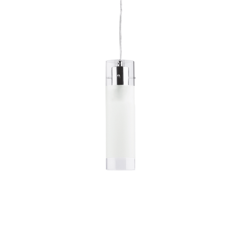 Lustra FLAM Ideal Lux, E27 max 1 x 60W, Alb, D 80 x H min 550 / max 2300 mm