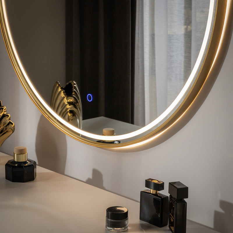 Oglinda LED Zuma Line LUSTRO LED Auriu