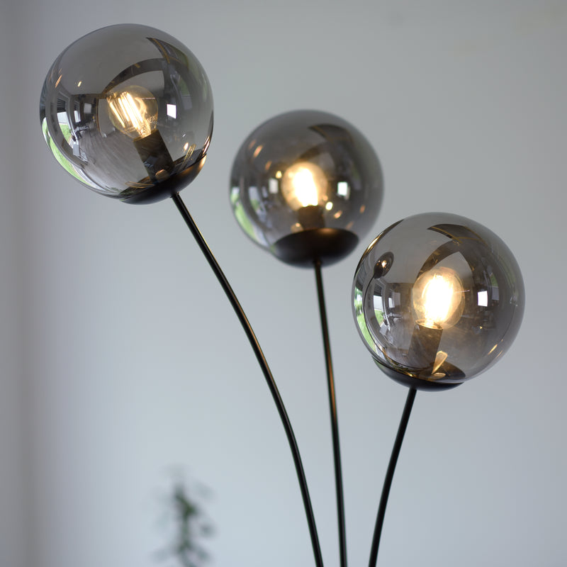 Lampadar Paul Neuhaus BIG WIDOW 3xE14 Negru