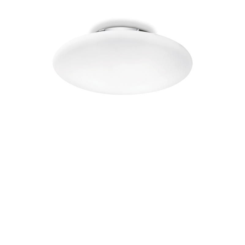 Plafoniera SMARTIES Ideal Lux, E27 max 3 x 60W, Alb, D60