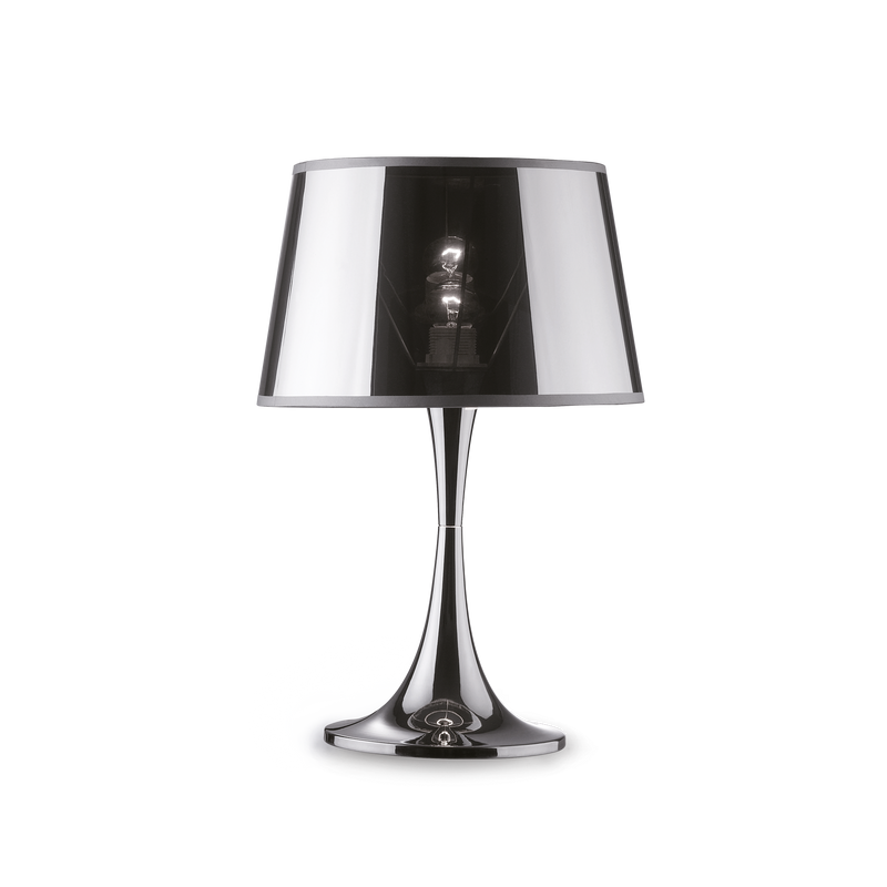 Veioza LONDON Ideal Lux, E27 max 1 x 60W, Crom 32 cm