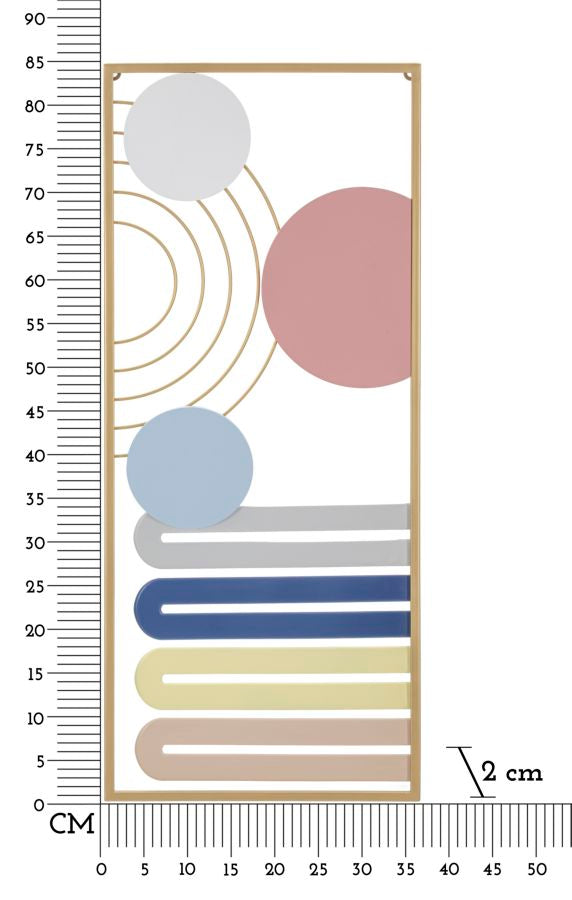 Decorațiune Perete Mauro Ferretti Colorat, 38x84 cm