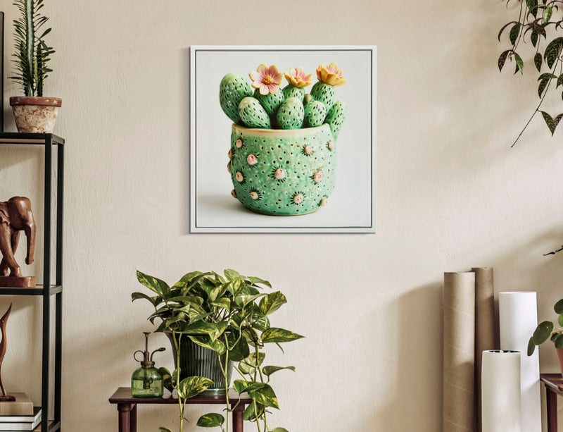 Tablou Mauro Ferretti Cactus Jar, 40x40 cm, 000A