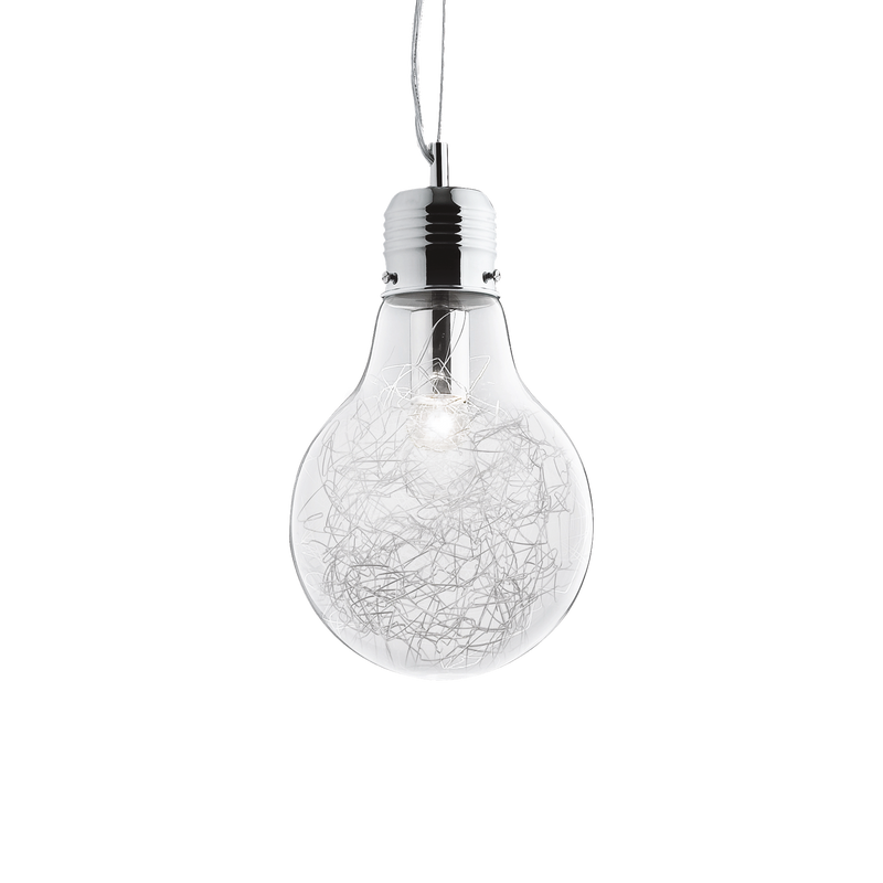 Lustra LUCE MAX Ideal Lux, E27 max 1 x 60W, Transparent, D 220 x H min 640 / max 2390 mm