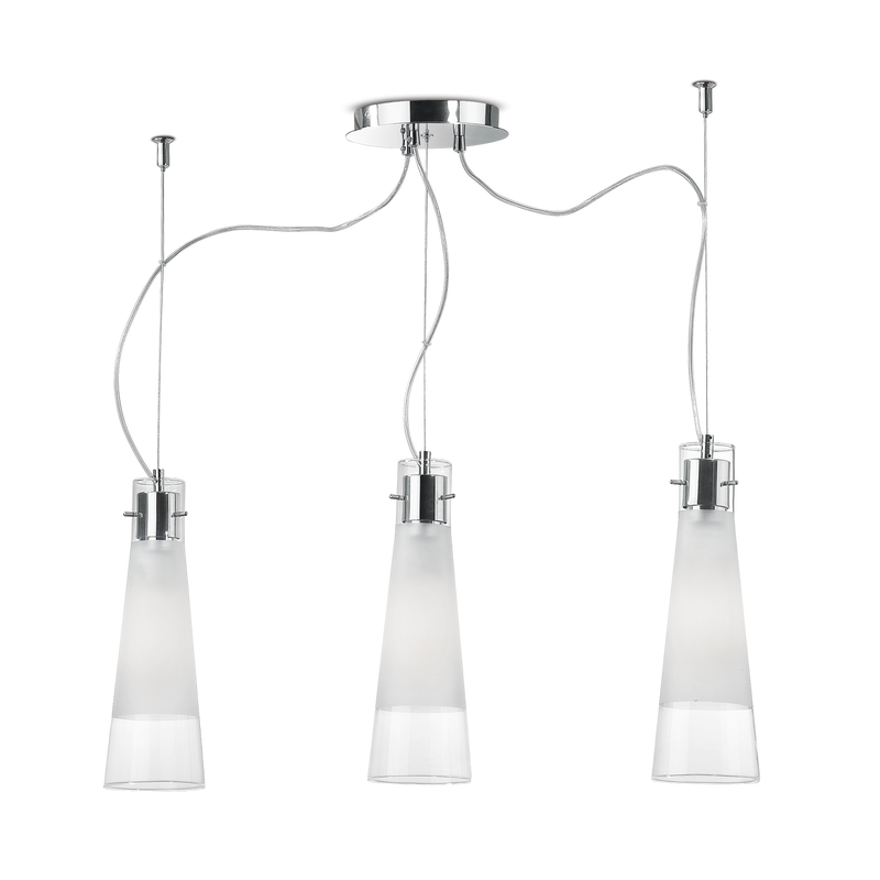 Lustra KUKY Ideal Lux, E27 max 3 x 60W, Transparent