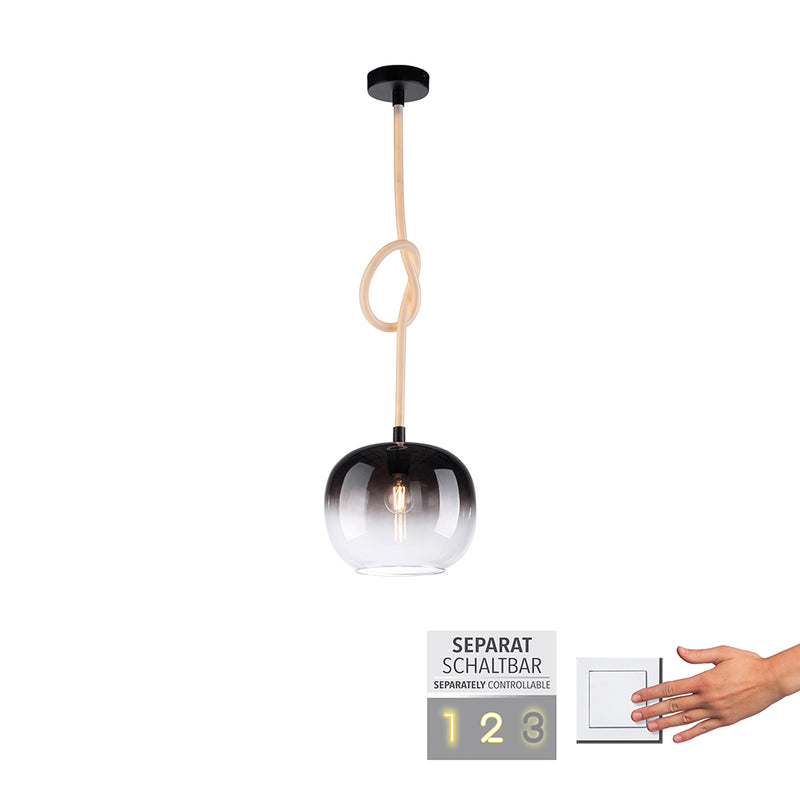 Lustra Paul Neuhaus LUMA 1xE27/LED Negru