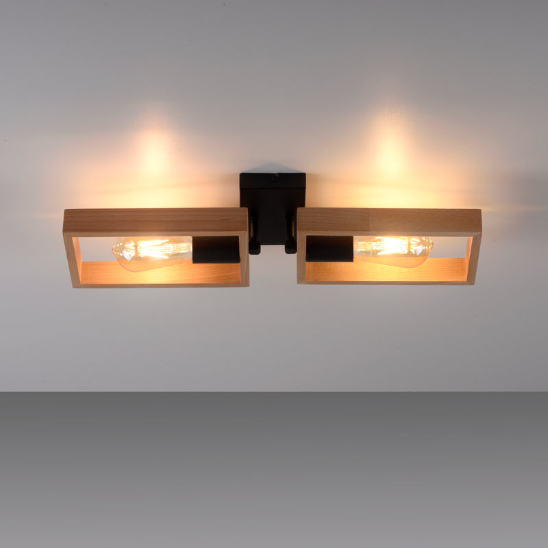 Plafoniera Paul Neuhaus FRANKY 2xE27 Negru