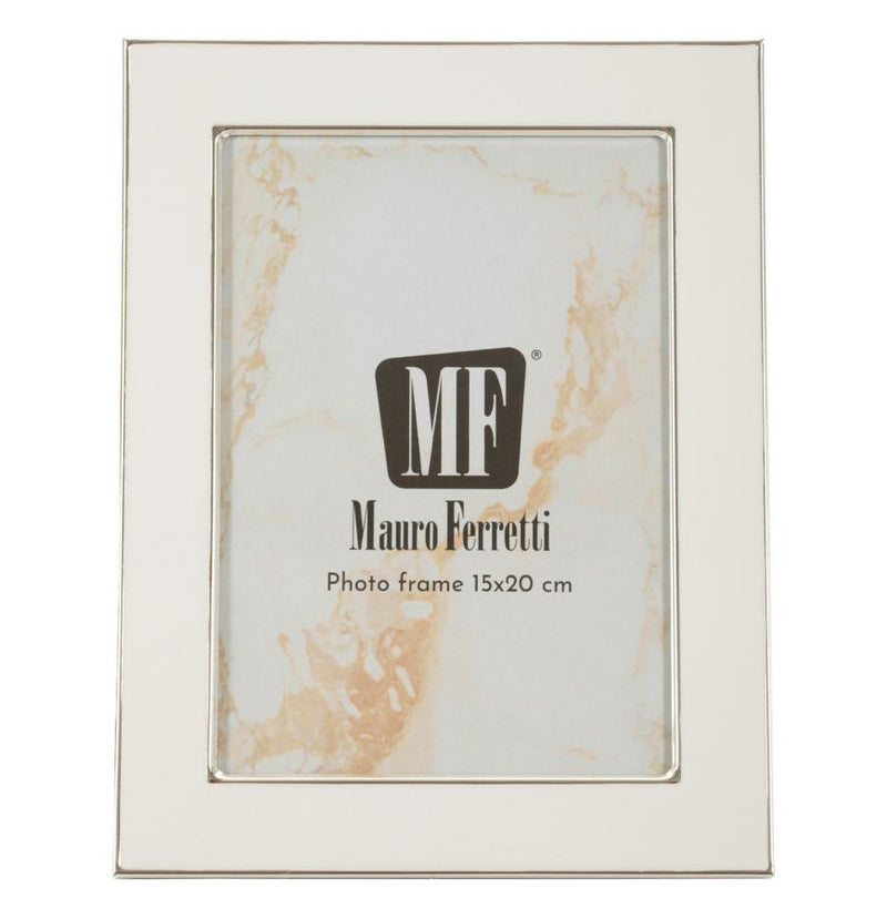 Ramă Foto Mauro Ferretti Molly, Alb/Argintiu, 16x22 cm
