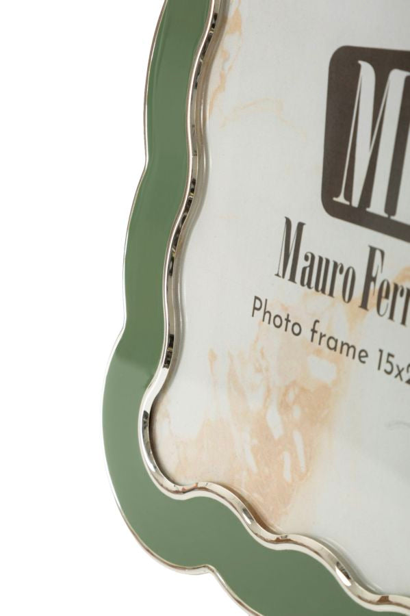 Ramă Foto Mauro Ferretti Charlotte, Verde/Argintiu, 16x21 cm