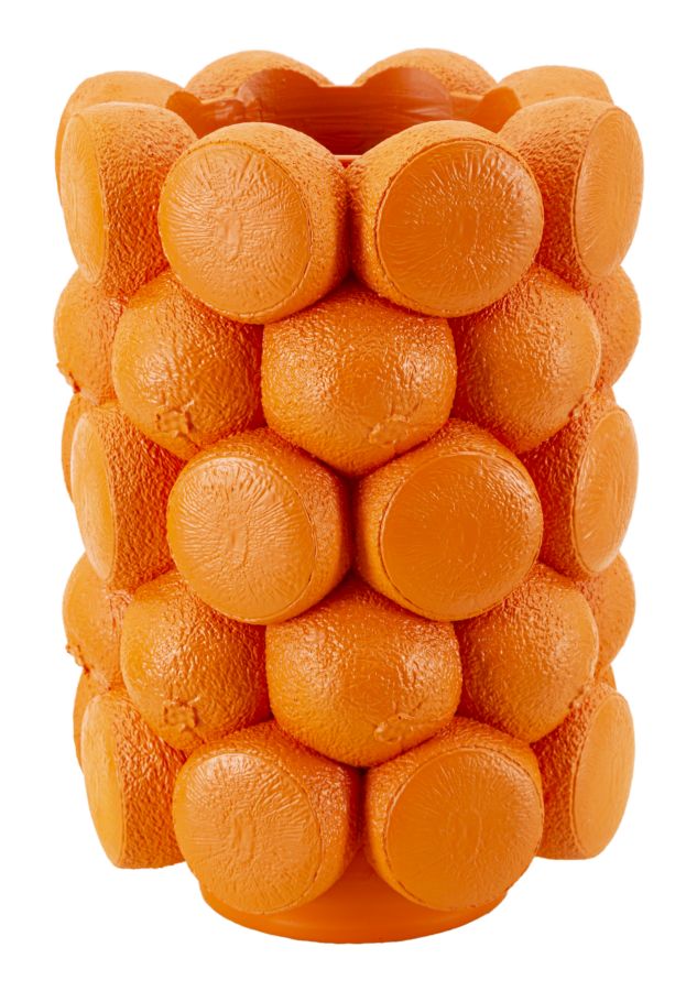 Vază Mauro Ferretti, Portocaliu, Ø19 cm