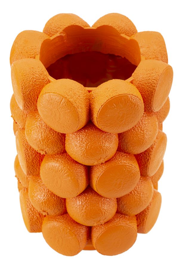 Vază Mauro Ferretti, Portocaliu, Ø19 cm