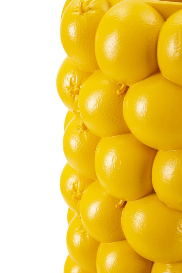 Vază Mauro Ferretti Lemons, Yellow, Ø21 cm