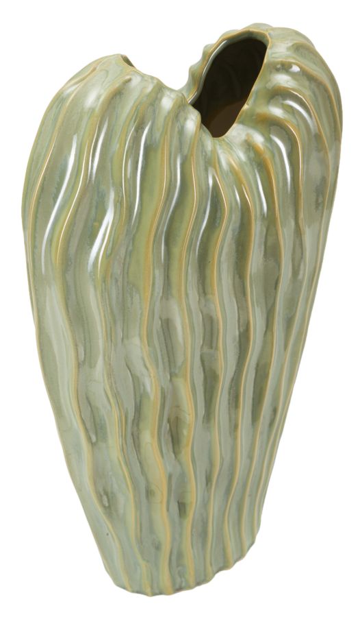 Vază Mauro Ferretti Venice, Verde, 22x39 cm