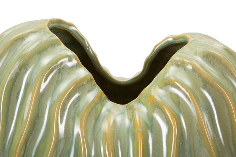 Vază Mauro Ferretti Venice, Verde, 22x39 cm