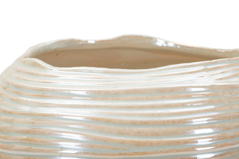 Vază Mauro Ferretti Perly Rotund Vase, Pearl Color, Ø27 cm