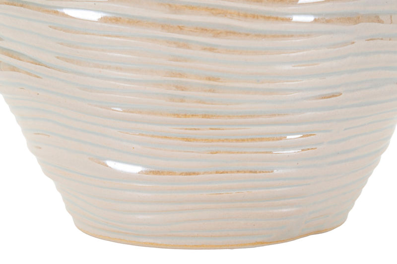 Vază Mauro Ferretti Perly Rotund Vase, Pearl Color, Ø27 cm