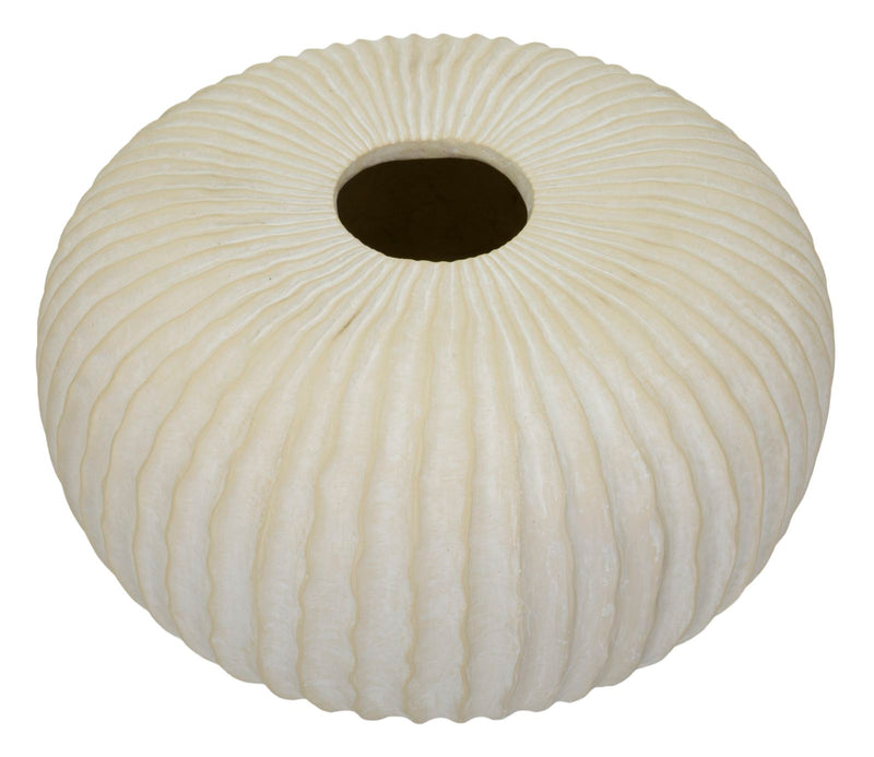 Vază Mauro Ferretti Icicle Pot, Crem, Ø40 cm