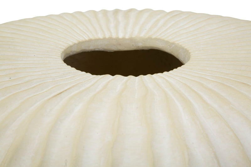 Vază Mauro Ferretti Icicle Pot, Crem, Ø40 cm