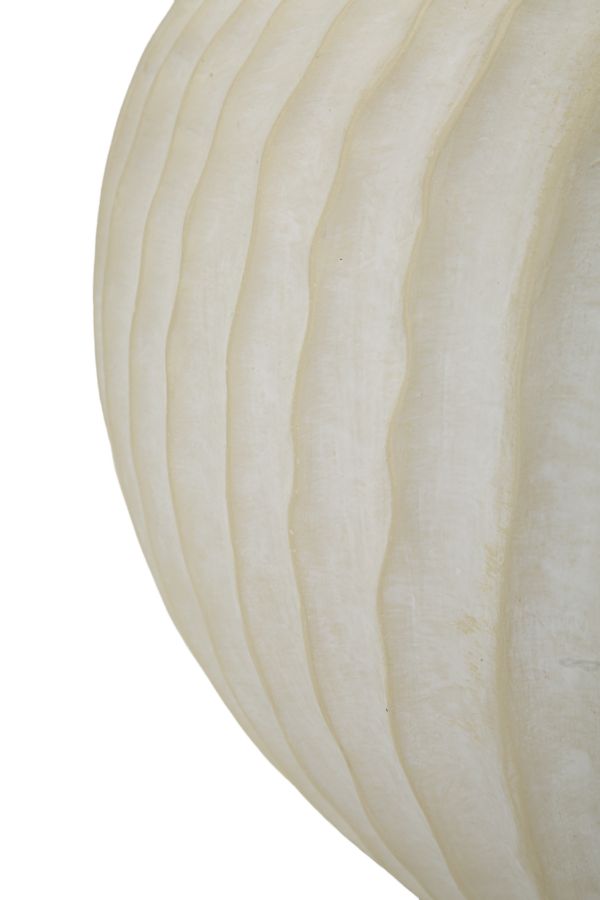 Vază Mauro Ferretti Icicle Pot, Crem, Ø40 cm