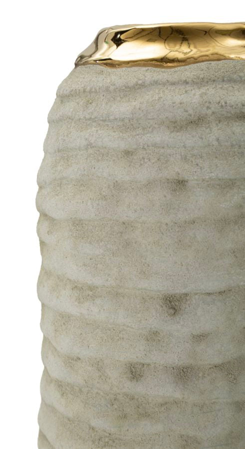 Vază Mauro Ferretti Lima Vase, Gri/Auriu, Ø12 cm