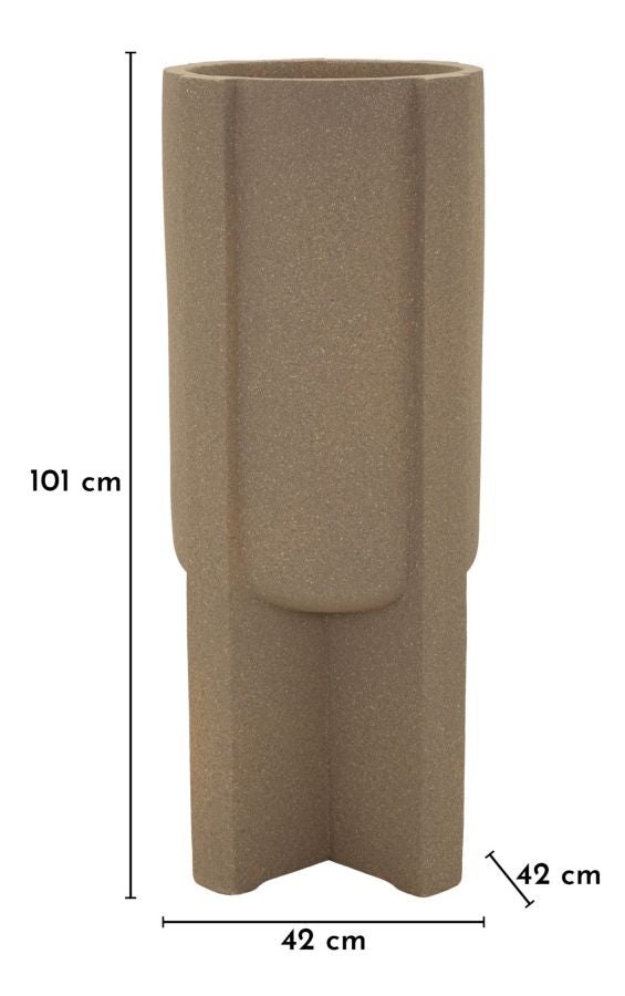 Vază Mauro Ferretti Moai Exterior Vase, Maro, Ø42 cm