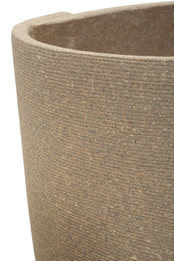 Vază Mauro Ferretti Peru' Exterior Cachepot 3, Gri, Ø43 cm