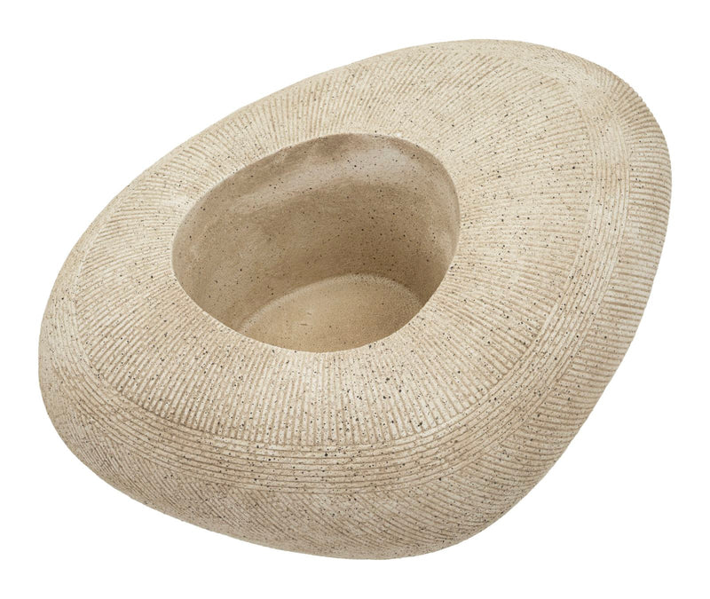 Vază Mauro Ferretti Stone Vase, Gri, Ø28 cm
