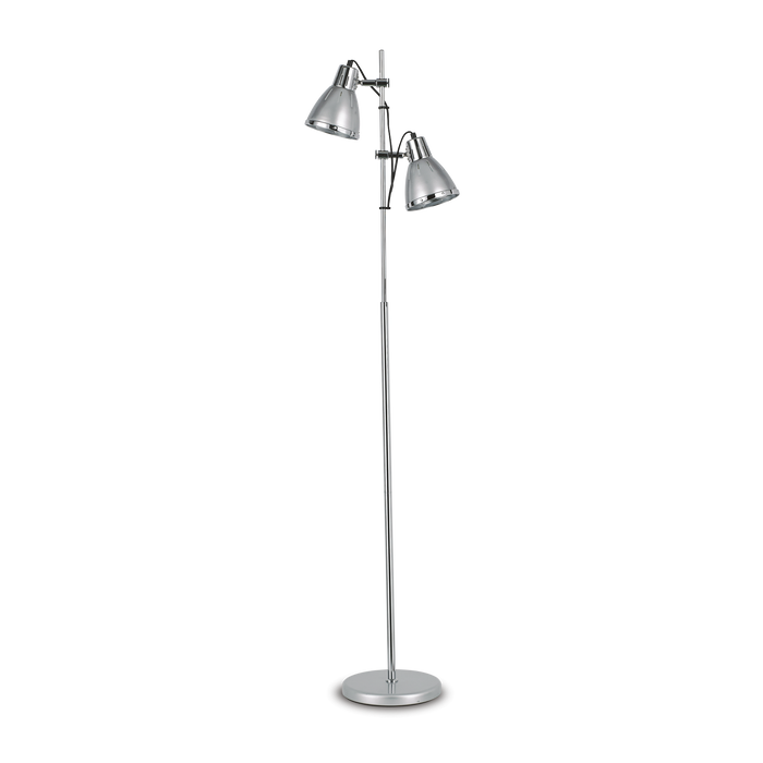 Lampadar ELVIS Ideal Lux, E27 max 2 x 60W, Argintiu