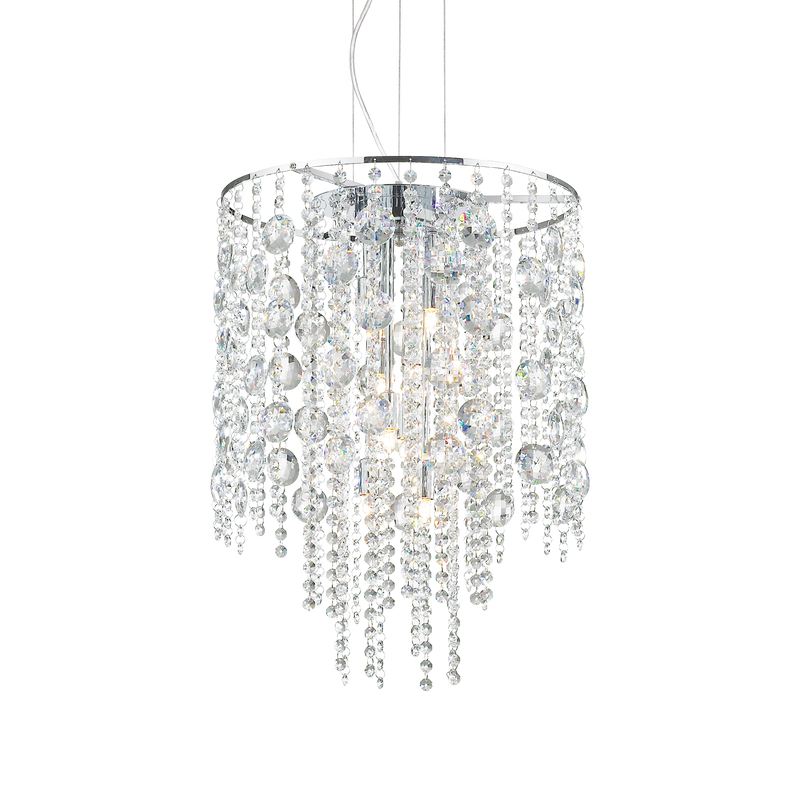 Lustra EVASIONE Ideal Lux, G9 max 8 x 40W, Crom, 41 cm