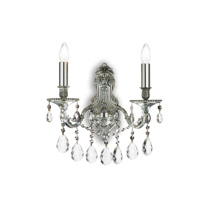 Aplica GIOCONDA Ideal Lux, E14 max 2 x 40W, Argintiu