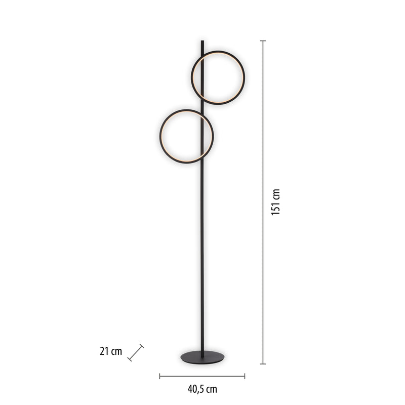 Lampadar Paul Neuhaus MINI RITUS 2xLED Negru