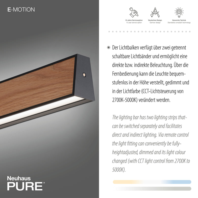 Lustra Paul Neuhaus PURE E-MOTION 2xLED Negru