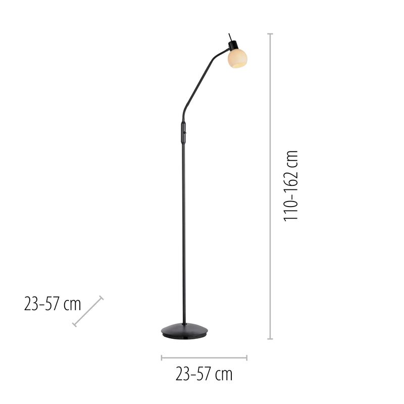 Lampadar Paul Neuhaus LOKI 1xE14 Negru