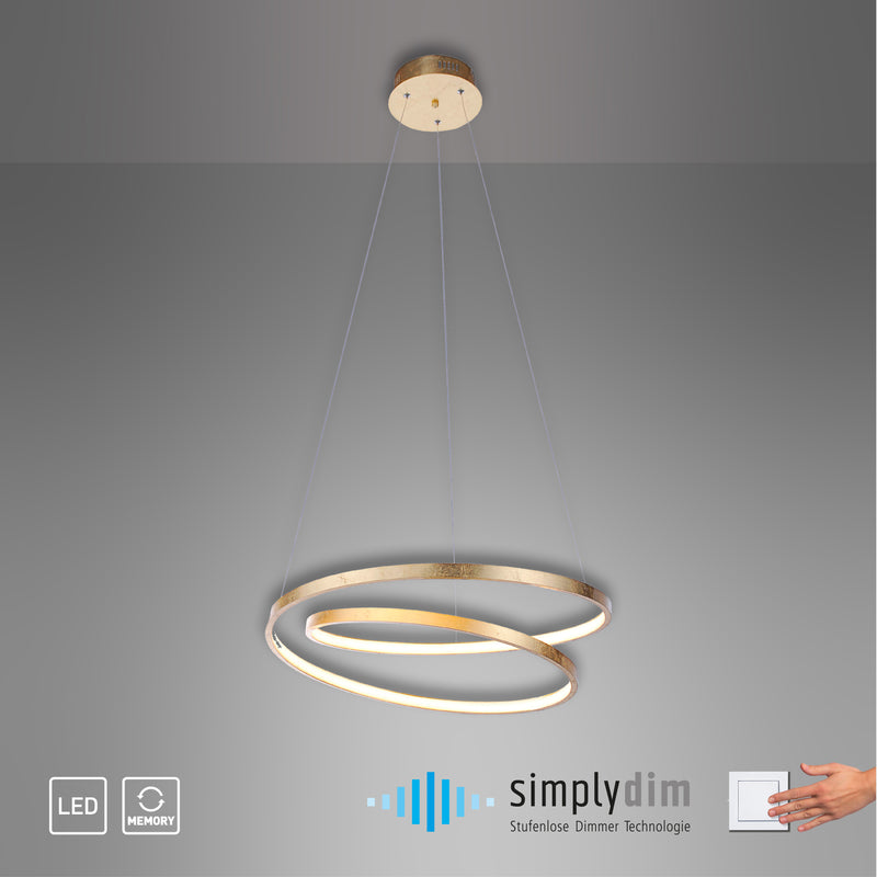 Lustra Paul Neuhaus ROMAN LED Auriu