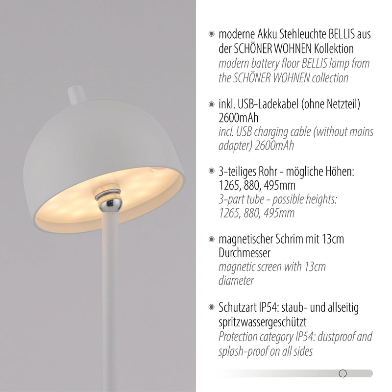 Lampadar Paul Neuhaus BELLIS LED Alb