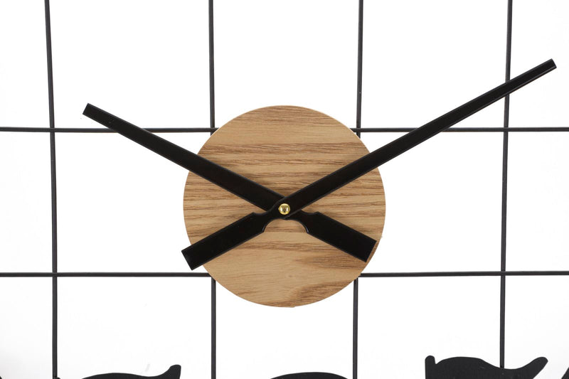 Ceas de Perete Mauro Ferretti Numbers, Negru/Maro, Ø60 cm