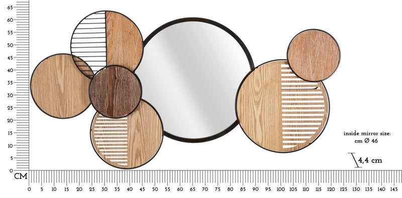 Oglindă Mauro Ferretti Woody, 123x64 cm