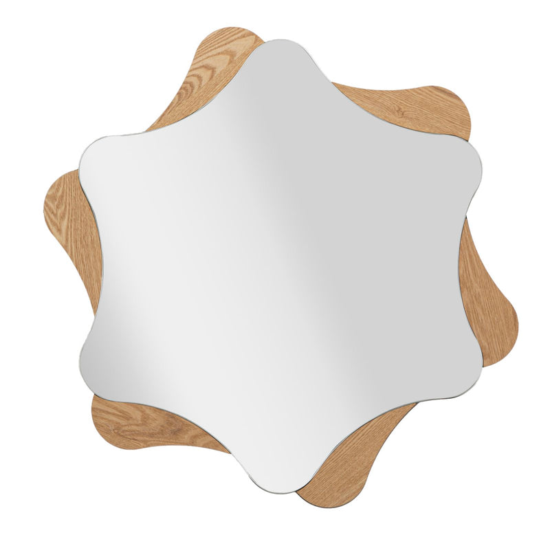 Oglindă Mauro Ferretti Stea, Natural, Ø80 cm