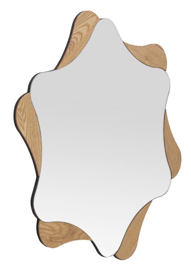 Oglindă Mauro Ferretti Stea, Natural, Ø80 cm