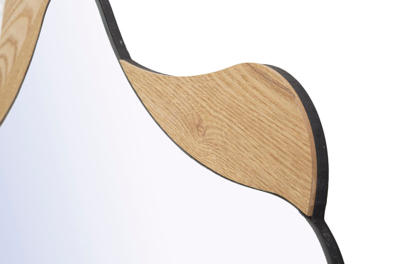 Oglindă Mauro Ferretti Stea, Natural, Ø80 cm