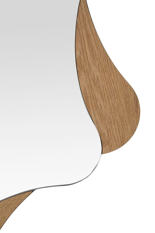 Oglindă Mauro Ferretti Stea, Natural, Ø80 cm