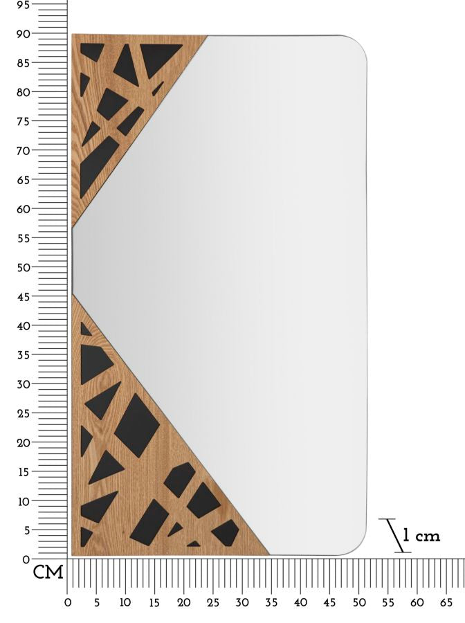 Oglindă Mauro Ferretti Angle, 50x90 cm
